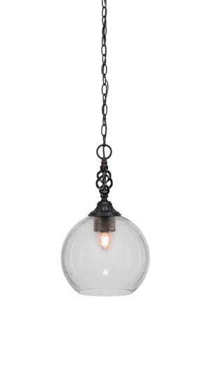 Eleganté One Light Pendant in Matte Black (200|82-MB-4370)