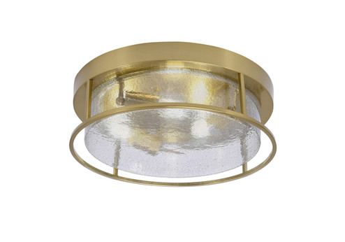 Flush Mounts Three Light Flush Mount in New Age Brass (200|816-NAB-2)