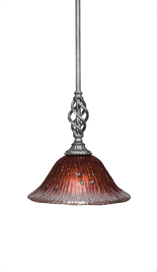 Eleganté One Light Mini Pendant in Aged Silver (200|80-AS-736)