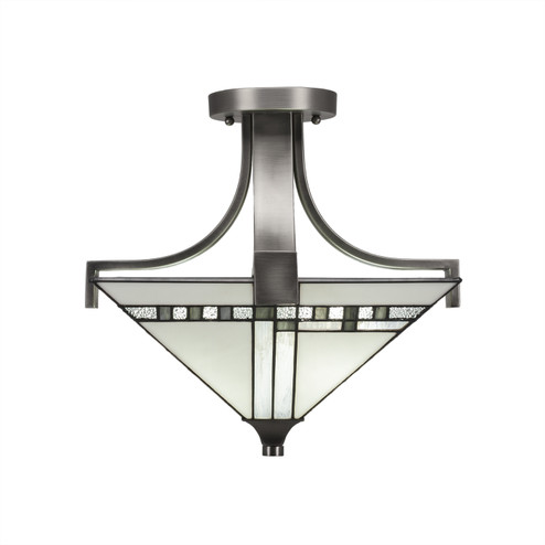 Apollo Two Light Semi-Flush Mount in Graphite (200|579-GP-9552)