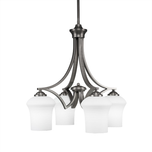 Zilo Four Light Chandelier in Graphite (200|568-GP-681)