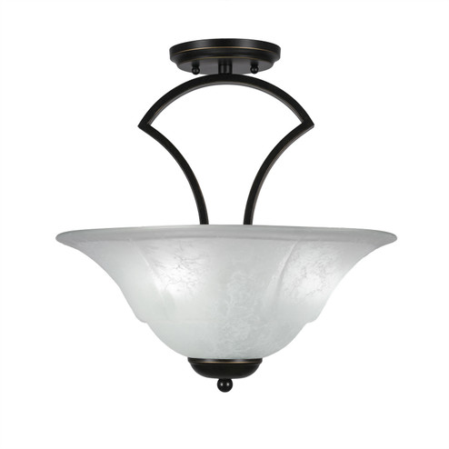 Zilo Three Light Semi-Flush in Dark Granite (200|565-DG-53615)