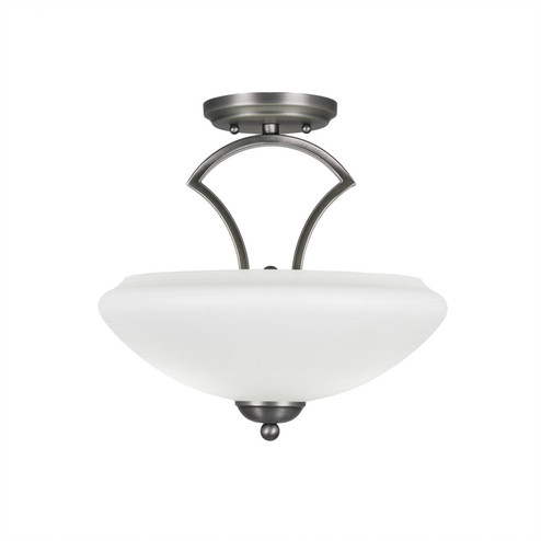 Zilo Two Light Semi-Flush in Graphite (200|563-GP-684)