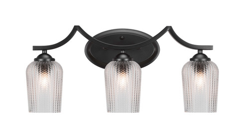 Zilo Three Light Bathroom Lighting in Matte Black (200|553-MB-4250)