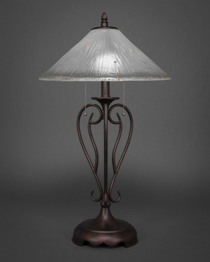 Olde Iron Two Light Table Lamp in Bronze (200|42-BRZ-711)