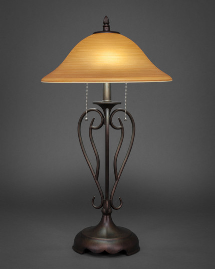 Olde Iron Two Light Table Lamp in Bronze (200|42-BRZ-622)