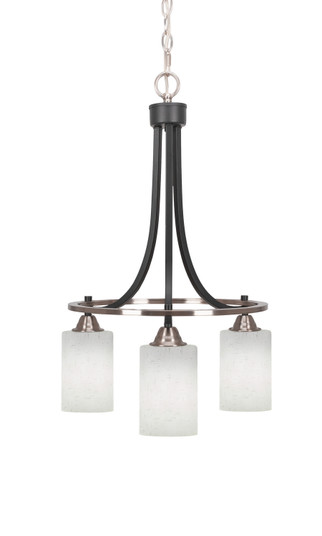 Paramount Three Light Chandelier in Matte Black & Brushed Nickel (200|3413-MBBN-310)