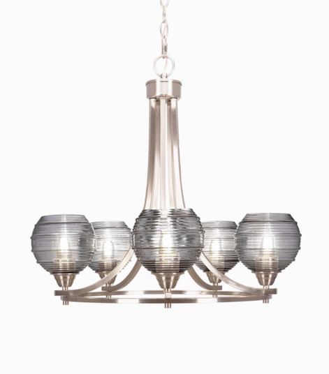 Paramount Five Light Chandelier in Brushed Nickel (200|3405-BN-5112)