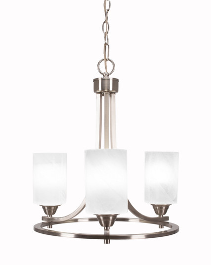 Paramount Three Light Chandelier in Brushed Nickel (200|3403-BN-3001)