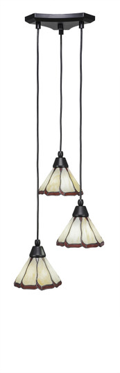 Europa Three Light Mini Pendant in Matte Black (200|28-MB-9165)