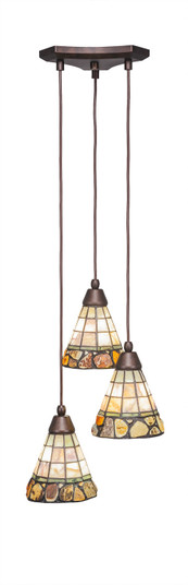 Europa Three Light Mini Pendant in Bronze (200|28-BRZ-9735)