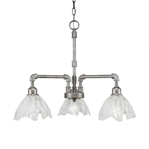 Vintage Three Light Chandelier in Aged Silver (200|283-AS-759)