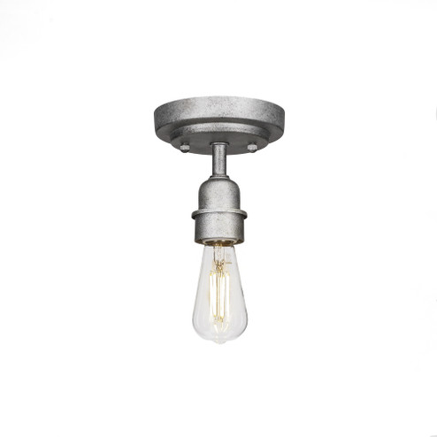 Vintage LED Semi-Flush Mount in Aged Silver (200|280-AS-LED18C)