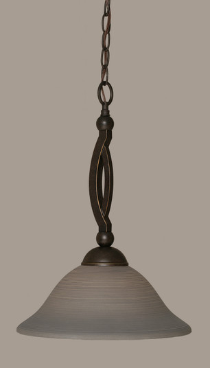 Bow One Light Pendant in Dark Granite (200|271-DG-604)