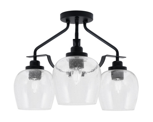 Odyssey Three Light Semi-Flush Mount in Matte Black (200|2607-MB-4810)