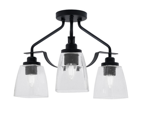 Odyssey Three Light Semi-Flush Mount in Matte Black (200|2607-MB-461)