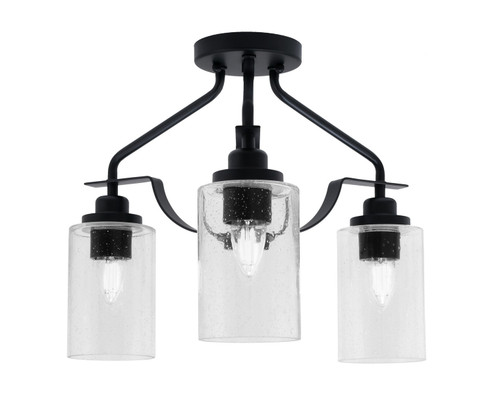 Odyssey Three Light Semi-Flush Mount in Matte Black (200|2607-MB-300)