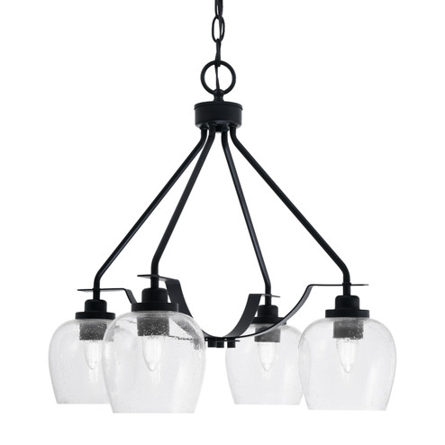 Odyssey Three Light Chandelier in Matte Black (200|2604-MB-4810)