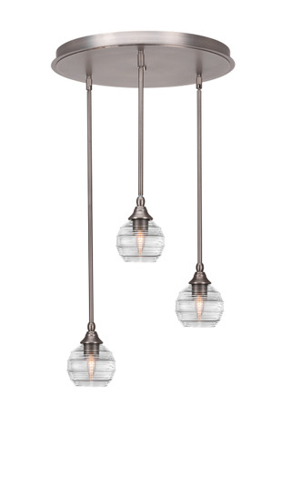 Empire Three Light Pendalier in Brushed Nickel (200|2183-BN-5110)