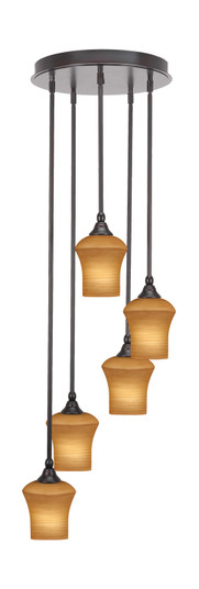 Empire Five Light Pendalier in Espresso (200|2145-ES-680)