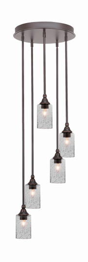 Empire Five Light Pendalier in Dark Granite (200|2145-DG-3002)