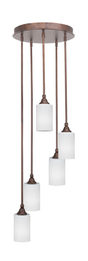 Empire Five Light Pendalier in Bronze (200|2145-BRZ-4061)