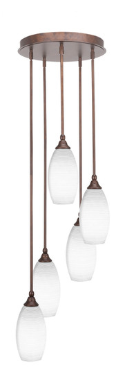 Empire Five Light Pendalier in Bronze (200|2145-BRZ-4041)