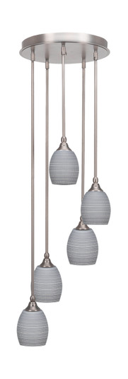 Empire Five Light Pendalier in Brushed Nickel (200|2145-BN-4022)