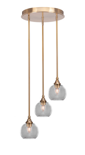 Empire Three Light Cluster Pendalier in New Age Brass (200|2143-NAB-4100)
