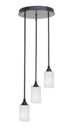 Empire Three Light Cluster Pendalier in Matte Black (200|2143-MB-4061)