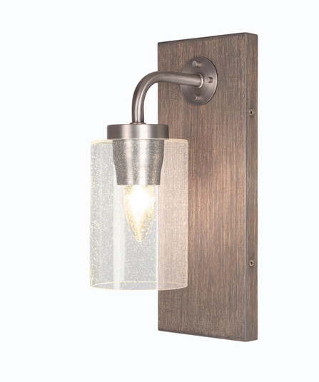 Oxbridge One Light Wall Sconce in Graphite & Painted Distressed Wood-look (200|1771-GPDW-300)