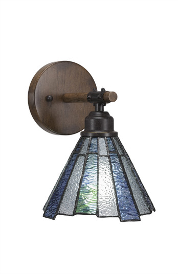 Blacksmith One Light Wall Sconce in Painted Wood-Look & Dark Granite (200|1751-9325)