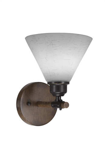 Blacksmith One Light Wall Sconce in Painted Wood-Look & Dark Granite (200|1751-312)