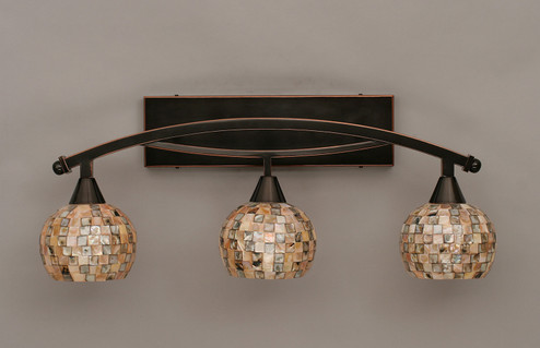 Bow Three Light Bath Bar in Black Copper (200|173-BC-407)