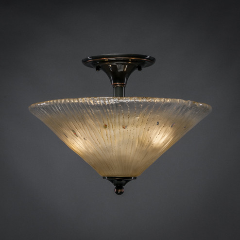 Any Two Light Semi Flush in Black Copper (200|121-BC-710)