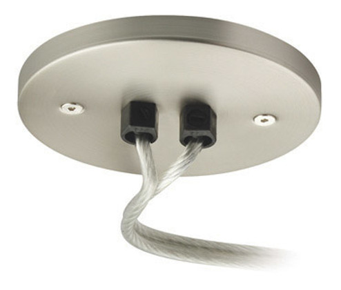 Single Feed Remote Canopy Soft Feeder Connector in Satin Nickel (408|CSCPSFTSN)