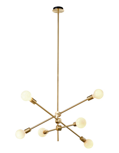 Stria LED Chandelier in Brushed Brass (408|CH276BBLA10)