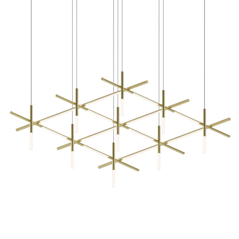 Labyrinth LED Pendant in Brass Finish (69|2105.14)