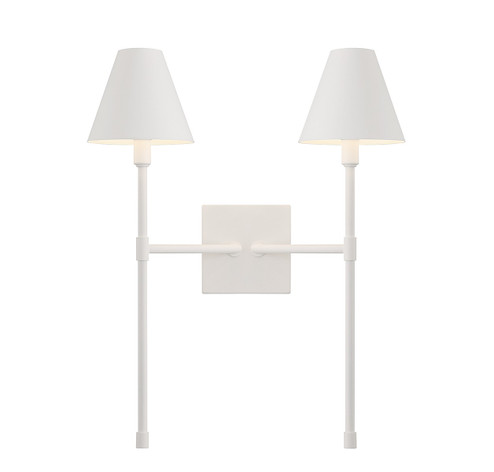 Jefferson Two Light Wall Sconce in Bisque White (51|9-5202-2-83)