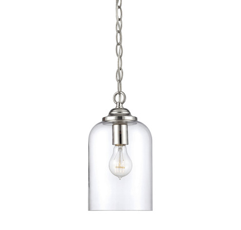 Bally One Light Pendant in Polished Nickel (51|7-700-1-109)