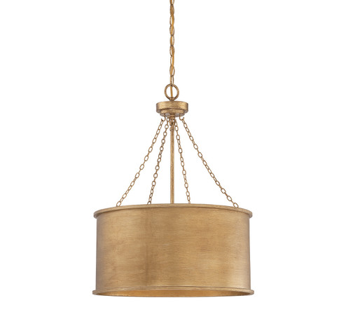 Rochester Four Light Pendant in Gold Patina (51|7-487-4-54)