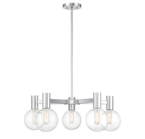 Wright Five Light Chandelier in Chrome (51|1-3073-5-11)