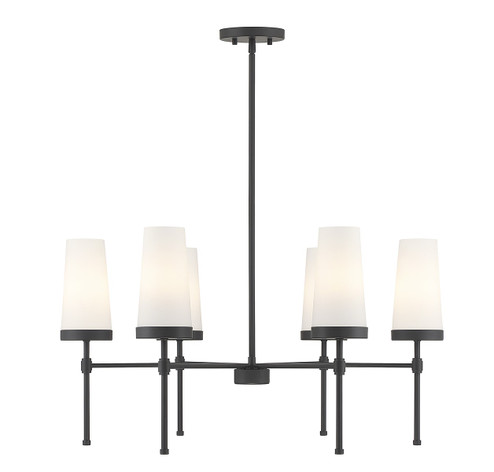 Haynes Six Light Chandelier in Matte Black (51|1-2802-6-89)