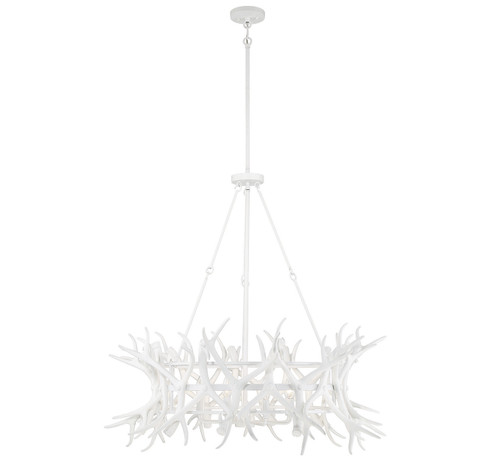 Daniels Eight Light Chandelier in Matte White (51|1-1760-8-80)