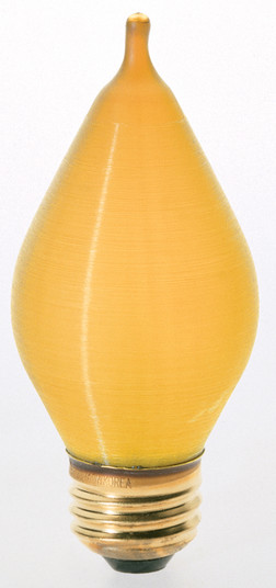 Light Bulb in Spun Amber (230|S2716)