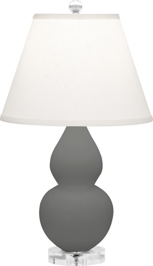 Small Double Gourd One Light Accent Lamp in Matte Ash Glazed Ceramic w/Lucite Base (165|MCR53)