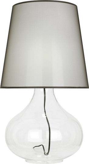 June One Light Table Lamp in Clear Glass Body w/Black Fabric Wrapped Cord (165|459B)