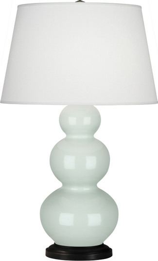 Triple Gourd One Light Table Lamp in Celadon Glazed Ceramic w/Deep Patina Bronze (165|370X)