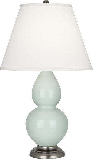 Small Double Gourd One Light Accent Lamp in Celadon Glazed Ceramic w/Antique Silver (165|1788X)