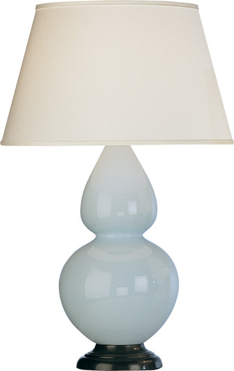 Double Gourd One Light Table Lamp in Baby Blue Glazed Ceramic w/Deep Patina Bronze (165|1646X)